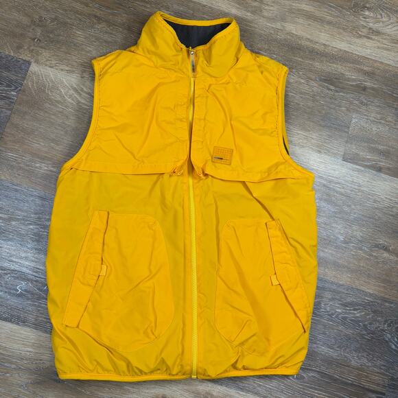 Canyon River Blues Mens Vest Outdoor Hiking Yellow Multi pockets Size Small - Picture 1 of 8
